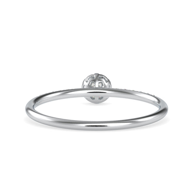 0.19 Carat Diamond 14K White Gold Ring - Fashion Strada