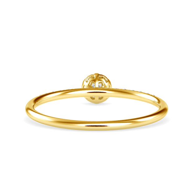 0.19 Carat Diamond 14K Yellow Gold Ring - Fashion Strada