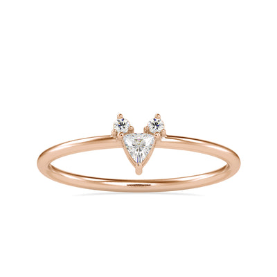 0.10 Carat Diamond 14K Rose Gold Ring - Fashion Strada