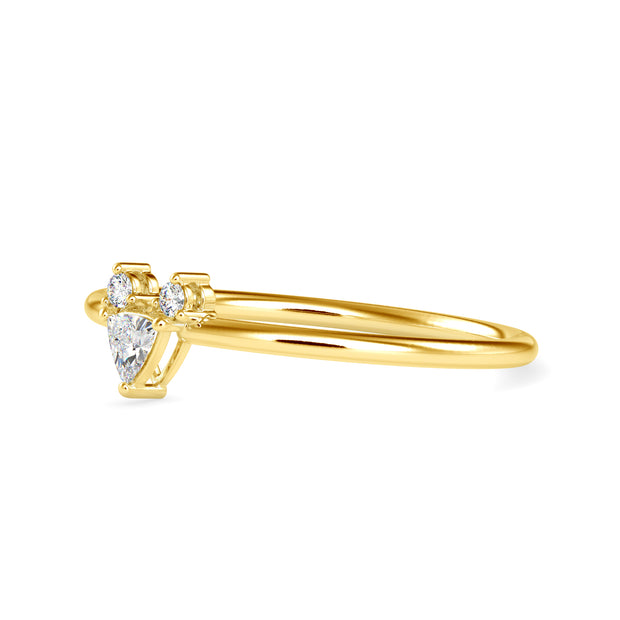 0.10 Carat Diamond 14K Yellow Gold Ring - Fashion Strada