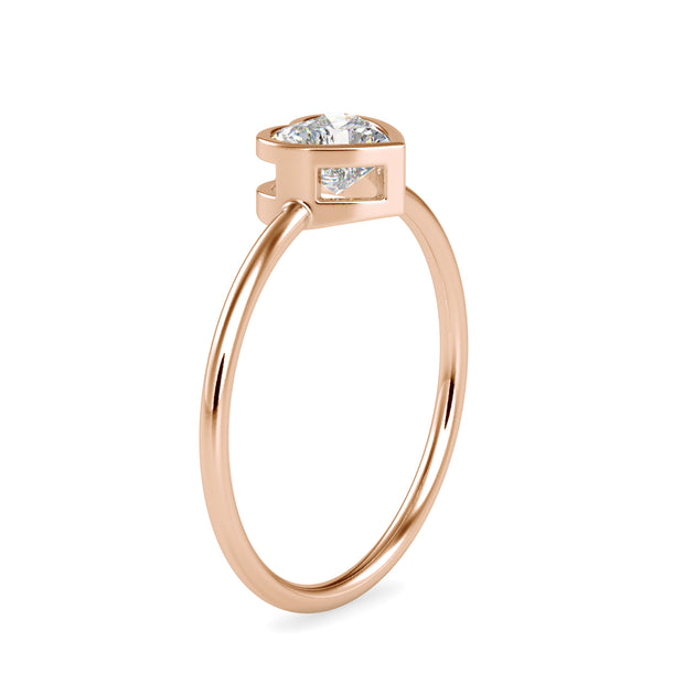 0.59 Carat Diamond 14K Rose Gold Ring - Fashion Strada