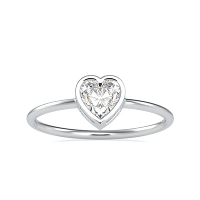 0.59 Carat Diamond 14K White Gold Ring - Fashion Strada