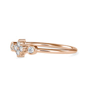 0.13 Carat Diamond 14K Rose Gold Ring - Fashion Strada
