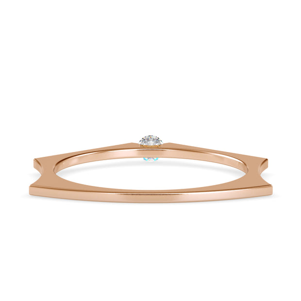 0.06 Carat Diamond 14K Rose Gold Ring - Fashion Strada