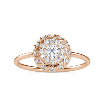 0.42 Carat Diamond 14K Rose Gold Ring - Fashion Strada