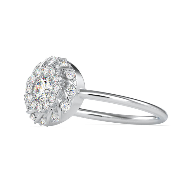 0.42 Carat Diamond 14K White Gold Ring - Fashion Strada