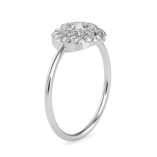 0.42 Carat Diamond 14K White Gold Ring - Fashion Strada