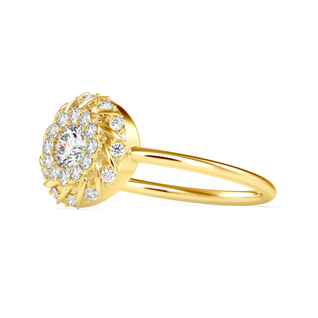 0.42 Carat Diamond 14K Yellow Gold Ring - Fashion Strada