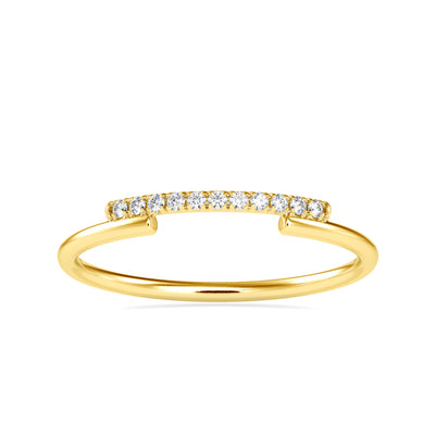 0.05 Carat Diamond 14K Yellow Gold Ring - Fashion Strada