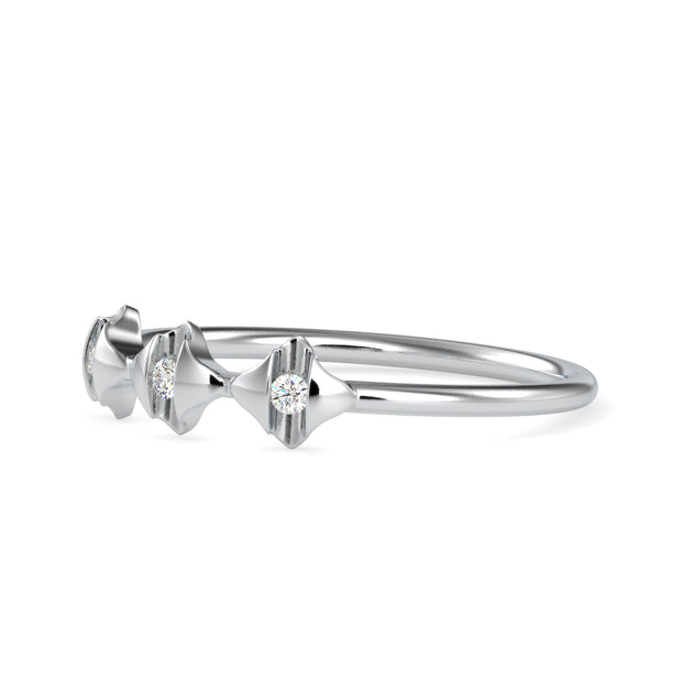 0.05 Carat Diamond 14K White Gold Ring - Fashion Strada