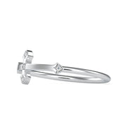0.02 Carat Diamond 14K White Gold Ring - Fashion Strada