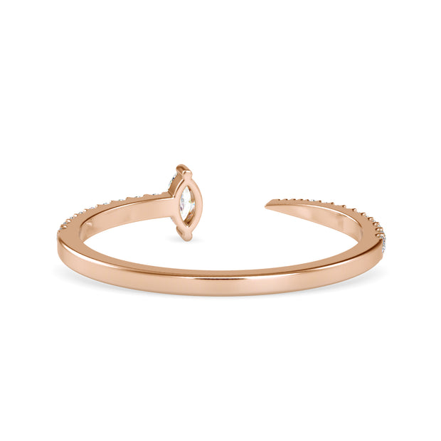 0.15 Carat Diamond 14K Rose Gold Ring - Fashion Strada