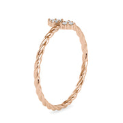 0.05 Carat Diamond 14K Rose Gold Ring - Fashion Strada