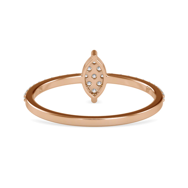 0.17 Carat Diamond 14K Rose Gold Ring - Fashion Strada