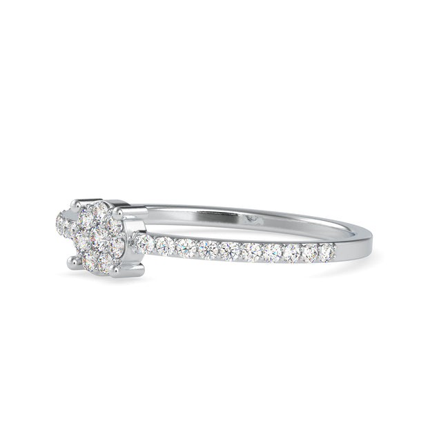 0.17 Carat Diamond 14K White Gold Ring - Fashion Strada