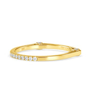 0.11 Carat Diamond 14K Yellow Gold Ring - Fashion Strada