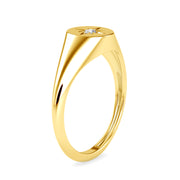 0.03 Carat Diamond 14K Yellow Gold Ring - Fashion Strada