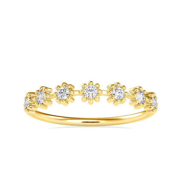 0.21 Carat Diamond 14K Yellow Gold Ring - Fashion Strada