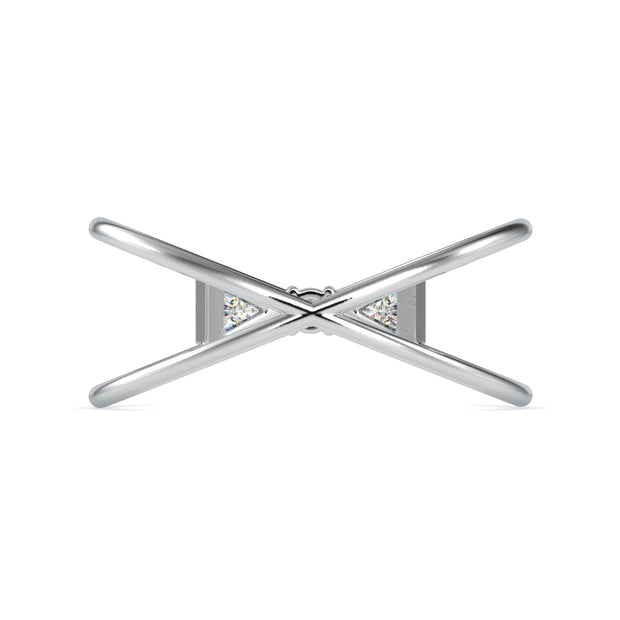 0.18 Carat Diamond 14K White Gold Ring - Fashion Strada