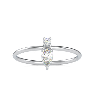 0.20 Carat Diamond 14K White Gold Ring - Fashion Strada