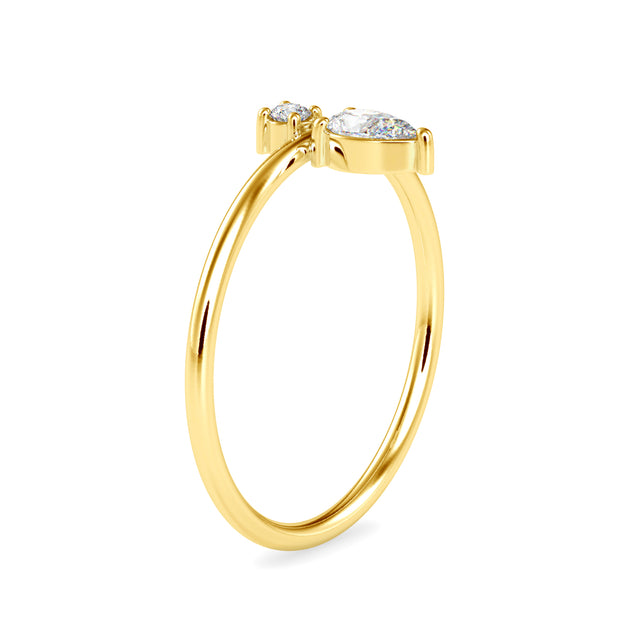 0.20 Carat Diamond 14K Yellow Gold Ring - Fashion Strada