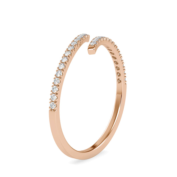 0.14 Carat Diamond 14K Rose Gold Ring - Fashion Strada
