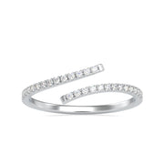 0.14 Carat Diamond 14K White Gold Ring - Fashion Strada
