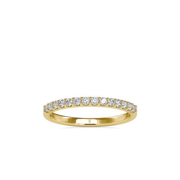 0.26 Carat Diamond 14K Yellow Gold Wedding Band - Fashion Strada