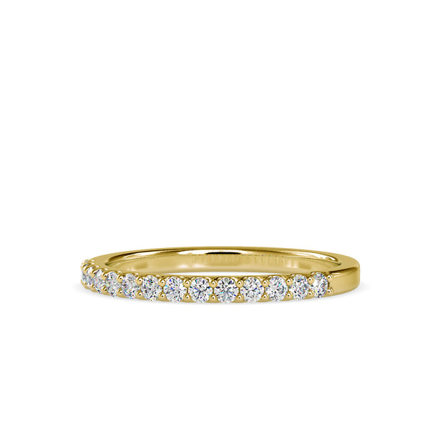 0.26 Carat Diamond 14K Yellow Gold Wedding Band - Fashion Strada