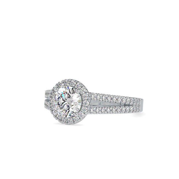 1.64 Carat Diamond 14K White Gold Engagement Ring - Fashion Strada