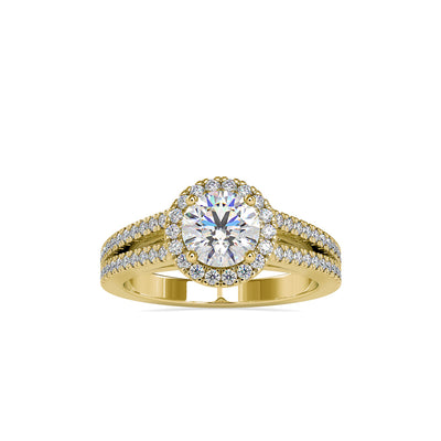 1.64 Carat Diamond 14K Yellow Gold Engagement Ring - Fashion Strada