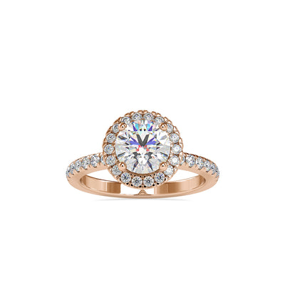 1.97 Carat Diamond 14K Rose Gold Engagement Ring - Fashion Strada