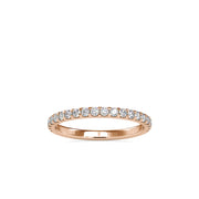 0.40 Carat Diamond 14K Rose Gold Wedding Band - Fashion Strada