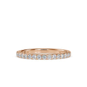 0.40 Carat Diamond 14K Rose Gold Wedding Band - Fashion Strada