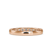 0.67 Carat Diamond 14K Rose Gold Wedding Band - Fashion Strada