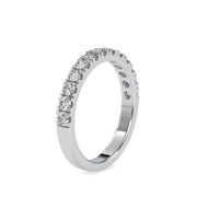 0.67 Carat Diamond 14K White Gold Wedding Band - Fashion Strada
