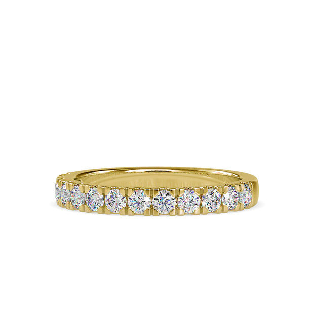 0.67 Carat Diamond 14K Yellow Gold Wedding Band - Fashion Strada