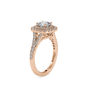 1.55 Carat Diamond 14K Rose Gold Engagement Ring - Fashion Strada