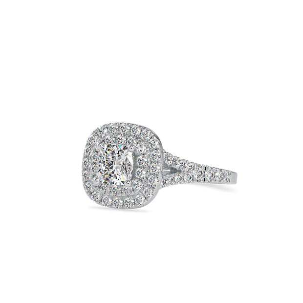 1.55 Carat Diamond 14K White Gold Engagement Ring - Fashion Strada