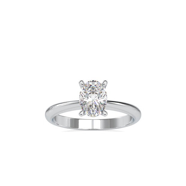 1.01 Carat Diamond 14K White Gold Engagement Ring - Fashion Strada