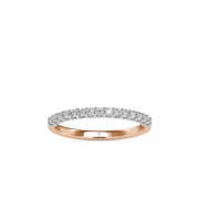 0.28 Carat Diamond 14K Rose Gold Wedding Band - Fashion Strada