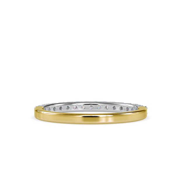 0.28 Carat Diamond 14K Yellow Gold Wedding Band - Fashion Strada