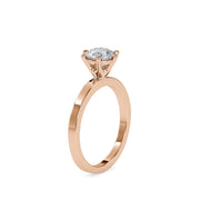 1.11 Carat Diamond 14K Rose Gold Engagement Ring - Fashion Strada