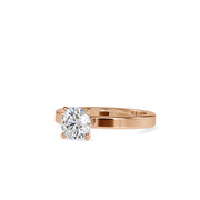 1.15 Carat Diamond 14K Rose Gold Engagement Ring - Fashion Strada