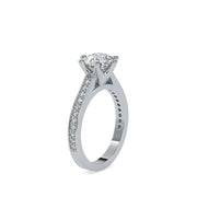 2.05 Carat Diamond 14K White Gold Engagement Ring - Fashion Strada