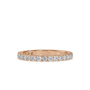 0.63 Carat Diamond 14K Rose Gold Wedding Band - Fashion Strada