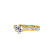 1.58 Carat Diamond 14K Yellow Gold Engagement Ring - Fashion Strada