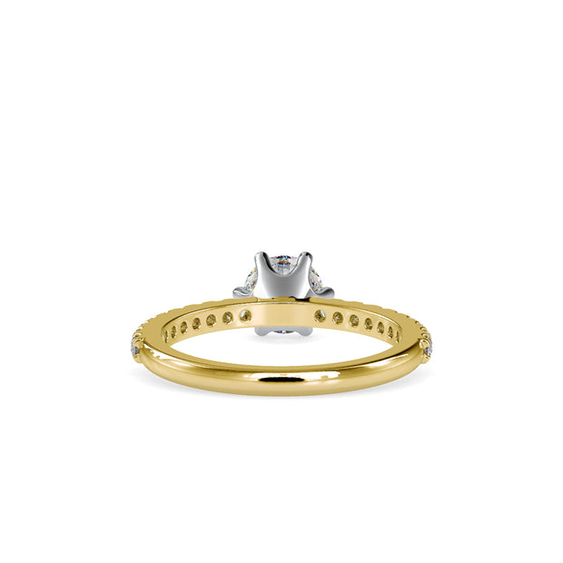 1.11 Carat Diamond 14K Yellow Gold Engagement Ring - Fashion Strada