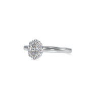 0.50 Carat Diamond 14K White Gold Engagement Ring - Fashion Strada