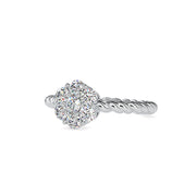 0.70 Carat Diamond 14K White Gold Engagement Ring - Fashion Strada